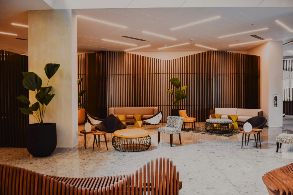 Luxury hotel interior in Riyadh