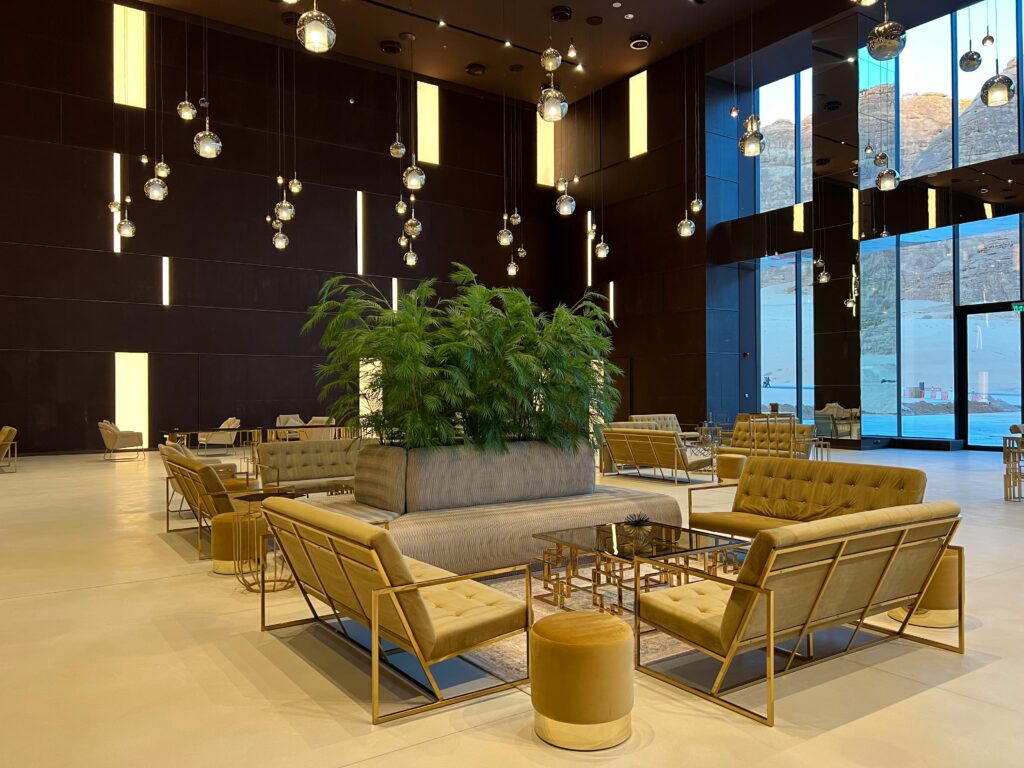 Luxury hotel interior in Riyadh